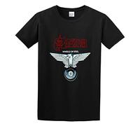Saxon Wheels of Steel Rock Punk Family Assemble Base Pattern T-Shirt Black 3XL