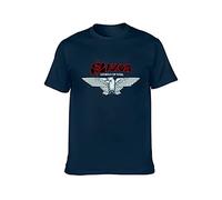 Saxon Wheels of Steel3 T-Shirt Unisex S Shirt Mens Basic Short Sleeve T-Shirt Men Graphic Cool Tops Tees Navy S