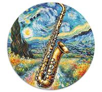 Saxophone 1000 Pièces Instrument de Musique Puzzle pour Adulte Qualité Supérieure De l'art De La Décoration Moderne Adultes Enfants 1000pcs (67.5x67.5cm)