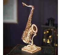 ROBOTIME Maquette en bois Saxophone TG309 136 pièces À monter soi-même Dès 8 ans