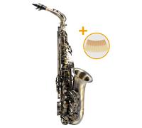 Saxophone Alto Bois FA# Jaune Antique Laiton Set Etui Embouchure 10x Anches