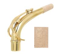 Saxophone alto incurvé - Bec en laiton vintage - Avec feuille de liège - Pour la pratique et les accessoires de saxophone