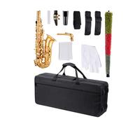 Saxophone Alto Mi Bémol-Duoku-Kit Saxophone Débutants en Laiton Résistant-avec Étui de Transport-Bec-Sangles
