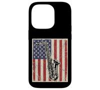 Saxophone américain Jazz Music Coque pour iPhone 14 Pro
