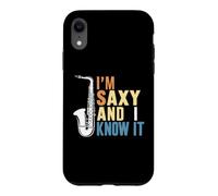 Saxophone Amusant I'm Saxy and I Know It Coque pour iPhone XR