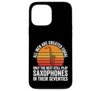 Saxophone Amusant pour Papa, 70e Anniversaire, fête des pères Coque pour iPhone 13 Pro Max