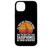 Saxophone Amusant pour Papa, 70e Anniversaire, fête des pères Coque pour iPhone 14 Plus