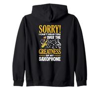 Saxophone Amusant Sorry Can't Hear You Sweat à Capuche
