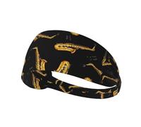 Saxophone,Bandeau de Sport Unisexe, Bandeau élastique Multi-usages pour Cheveux