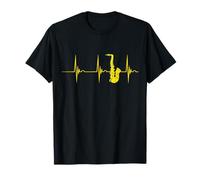 Saxophone Battement de cœur Alto Sax Jazz Band T-Shirt