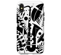Saxophone Cartoon Look Marching Band Coque pour iPhone X/XS