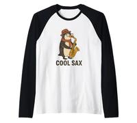Saxophone Cool, rétro Jazz Musique Manche Raglan