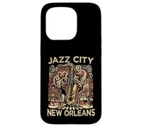 Saxophone de Musique Souvenir pour Hommes de Jazz City New Orleans Coque pour iPhone 15 Pro