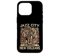 Saxophone de Musique Souvenir pour Hommes de Jazz City New Orleans Coque pour iPhone 16 Pro