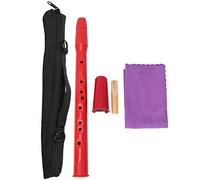 Saxophone de poche Mini Compact Portable rouge ABS Alto, Instrument à vent pour débutants, pratique du voyage avec un chiffon propre