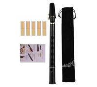 Saxophone de poche - Sax à 8 trous en Do - Instrument d'entraînement compact et léger avec anches et sac de transport | Accessoire d'apprentissage de la musique idéal pour les musiciens, les débutants
