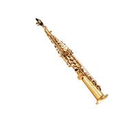 Saxophone Droit Soprano Si Bémol Kit 23 Touches Pour Débutants Etudiants Doré