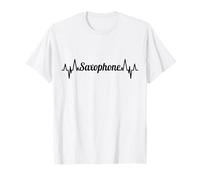 Saxophone ECG Heartline Saxophone Teacher T-Shirt