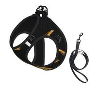 Saxophone et Musique,Harnais pour Animaux de Compagnie, Harnais réfléchissant réglable pour Chien,S