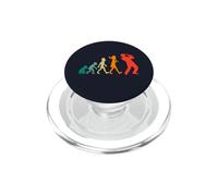 Saxophone Evolution Human Saxophonist Music Jazz Player Band PopSockets PopGrip pour MagSafe