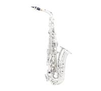 Saxophone Fait Main, Corps En Laiton Mi-Plat, Étui De Transport Inclus, Ton Doux,Argent