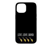 Saxophone - Fanfare Orchestre Alto ténor Jazz Coque pour iPhone 15
