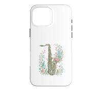 Saxophone Fleuri Vintage Musique de Jazz Coque pour iPhone 16 Pro Max