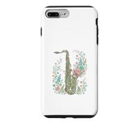 Saxophone Fleuri Vintage Musique de Jazz Coque pour iPhone 7 Plus/8 Plus