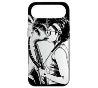 Saxophone Girl Graphic Marching Band Coque pour iPhone Air