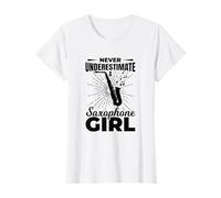 Saxophone Girl Saxophone Teacher Woodwind Instrument T-Shirt