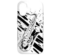 Saxophone Graffiti Jazz Musique Orchestre d'harmonie Coque pour iPhone 17