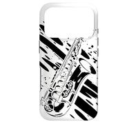 Saxophone Graffiti Jazz Musique Orchestre d'harmonie Coque pour iPhone 17 Pro