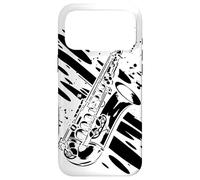 Saxophone Graffiti Jazz Musique Orchestre d'harmonie Coque pour iPhone 17 Pro Max