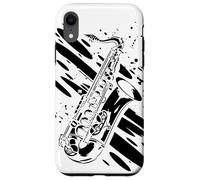 Saxophone Graffiti Jazz Musique Orchestre d'harmonie Coque pour iPhone XR