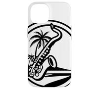 Saxophone Graphique Saxophoniste Coque pour iPhone 14