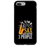 Saxophone Humoristique « I Like Sax and Maybe 3 People » Coque pour iPhone 7 Plus/8 Plus