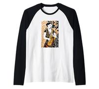 Saxophone Jazz Femme Musique Art Manche Raglan