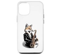 Saxophone Jazz Fox Musicien Night Mood Coque pour iPhone 12/12 Pro