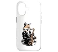 Saxophone Jazz Fox Musicien Night Mood Coque pour iPhone 17