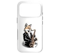 Saxophone Jazz Fox Musicien Night Mood Coque pour iPhone 17 Pro