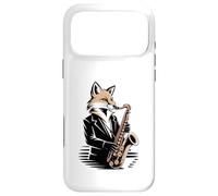 Saxophone Jazz Fox Musicien Night Mood Coque pour iPhone 17 Pro Max