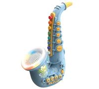 Saxophone jouet éducation précoce des enfants Toy Trumpet Éclaircissement saxophone avec des effets légers et musiciens musicales résistantes au matériau pour les enfants pratiquer trrompetas