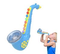 Saxophone Jouet,Mini Instrument de Musique avec Lumière et Son | Jouet Musical pour - pour Débutants à la Maison ou à l'École Développe la Motricité Fine et l'Apprentissage