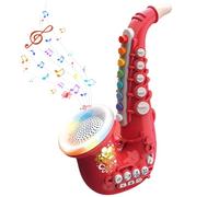 Saxophone jouet pour l'éducation précoce des enfants, trompette, Saxophone d'éveil avec effets de lumière et musique, Trompetas musicales, matériau résistant pour la pratique de la musique des enfant