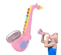 Saxophone Jouet pour - Mini Instrument de Musique avec Lumière et Son | Trompette Jouet pour Débutants - pour Maison École Filles Garçons Débutants Motricité Fine Éveil Musical