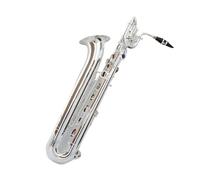 Saxophone Kit Saxophone Baryton Accordé En Mi Bémol Plaqué Argent Corps En Laiton