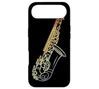 Saxophone Line Art Retro Style Jazz Music Coque pour iPhone Air