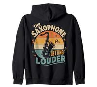 Saxophone Meme Getting Louder Musicien Humour Sweat à Capuche