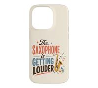 Saxophone Meme Musicien Humour Jazz Band Instrument Coque pour iPhone 14 Pro