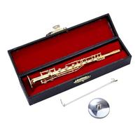 Saxophone Miniature - Saxophone Miniature Plaqué Or | Instrument De Musique En Laiton À Collectionner Avec Des Étuis De Stand Pour Afficher Les Adultes De Noël Birthday Doll House Accessoires